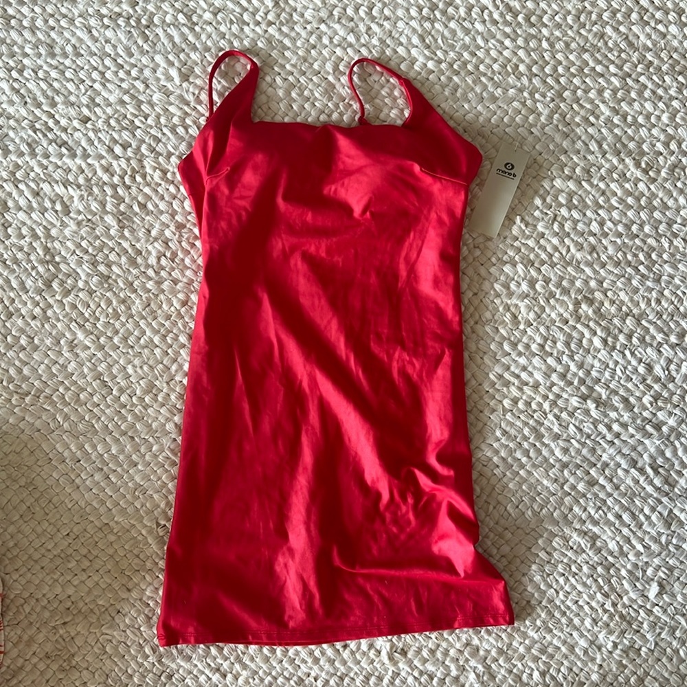 Red active wear dress- these three boutique- with tags size m